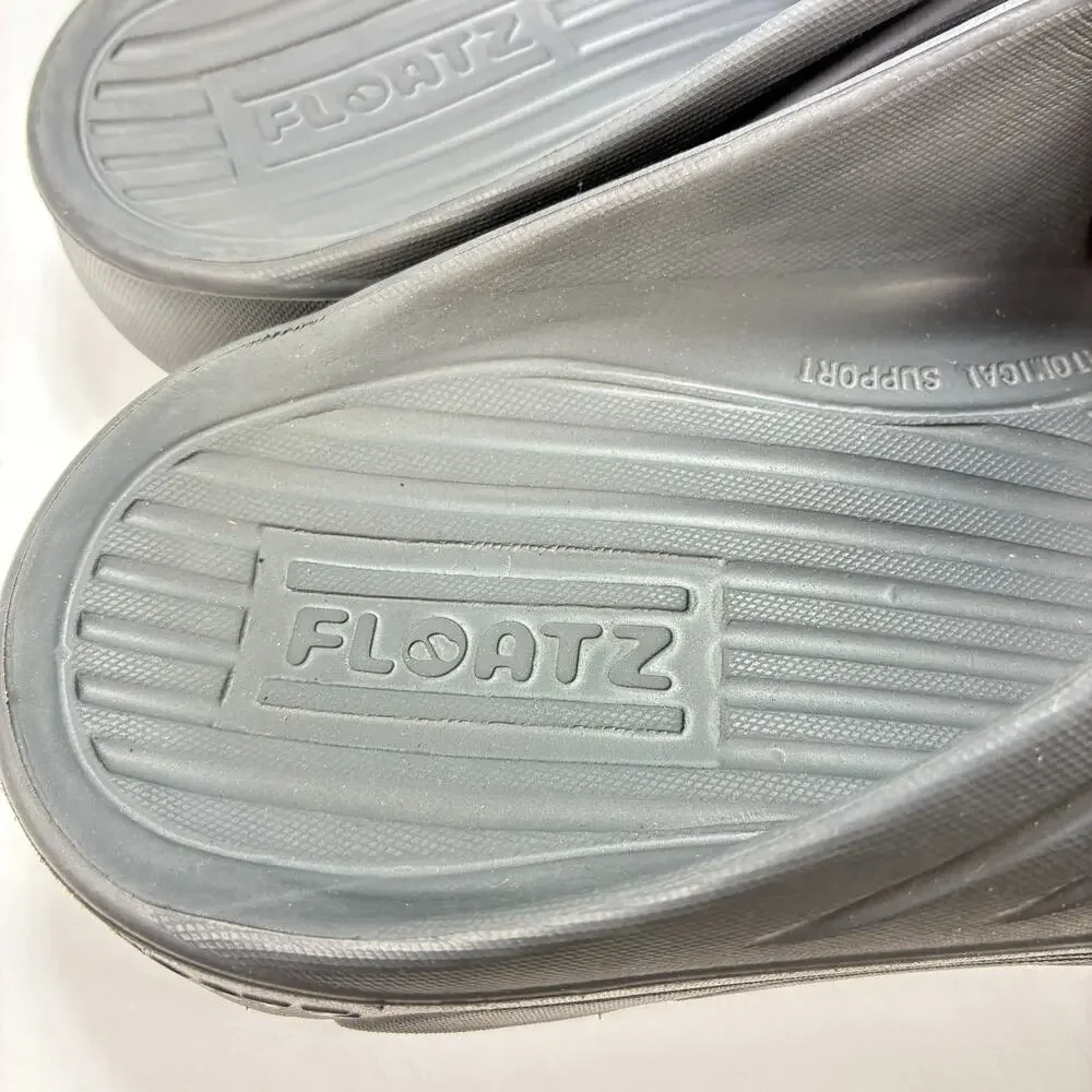 Bata Floatz Black Flip Flops Comfort Thong Lightweight Sandals Men's Size 9